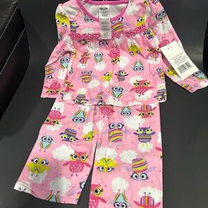 Pink Owl Pajama Set